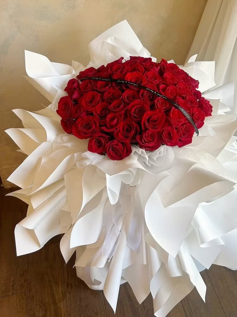 【遇見恆久】52朵鮮花玫瑰花束 限門市自取 需提前訂製 鮮花