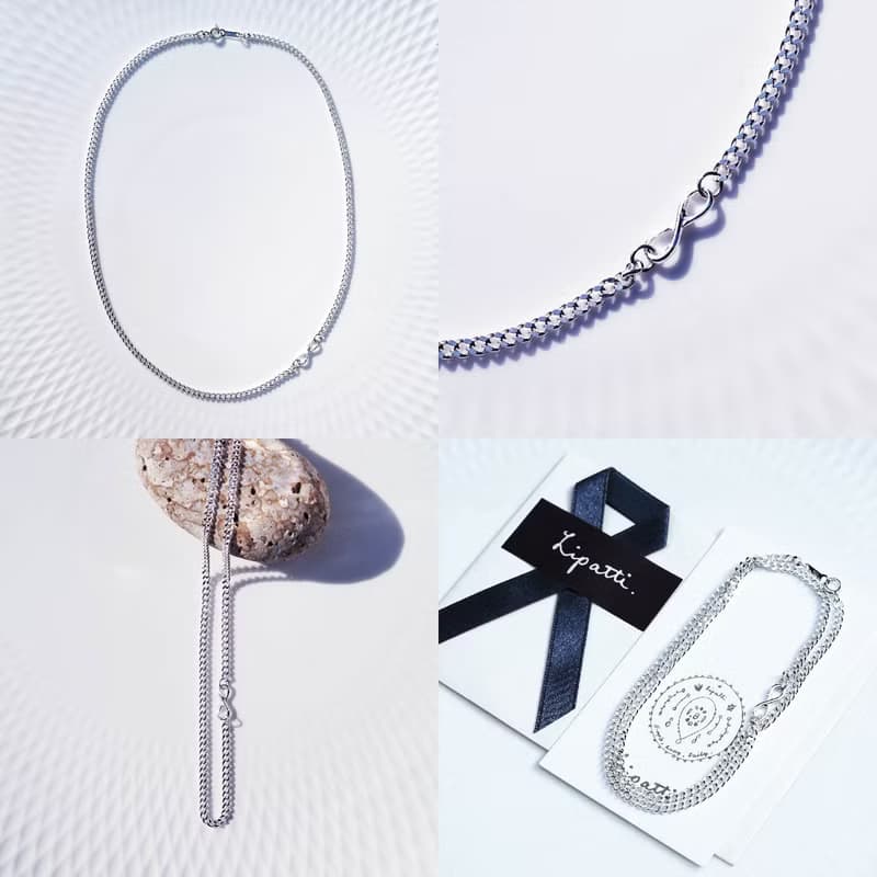 シルバー925インフィニティネックレス　Juturna