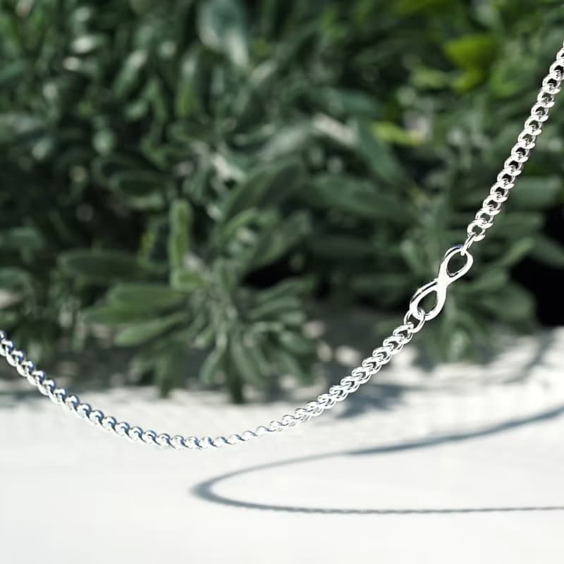 シルバー925インフィニティネックレス　Juturna