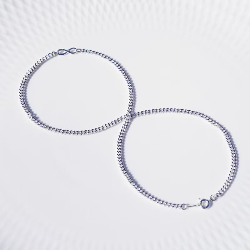 シルバー925インフィニティネックレス　Juturna