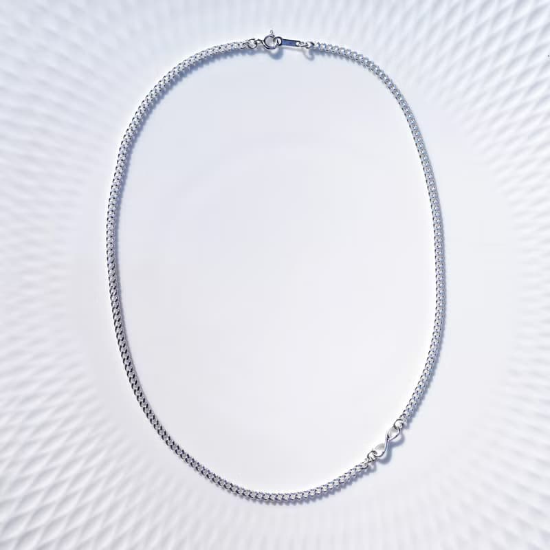 シルバー925インフィニティネックレス　Juturna