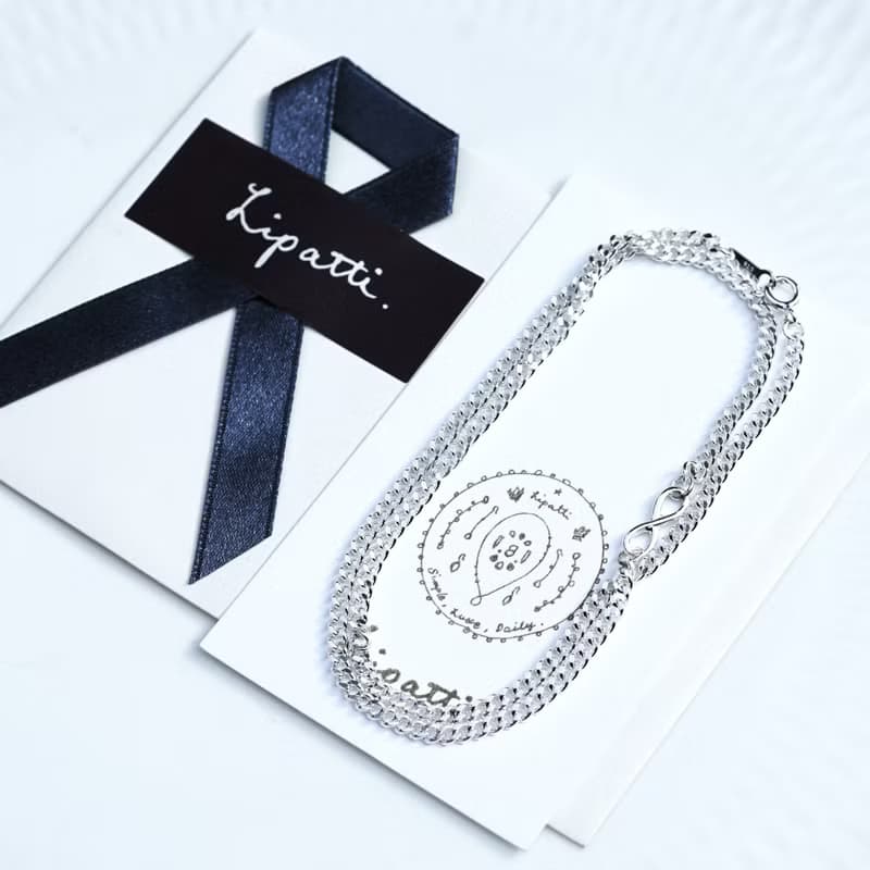 シルバー925インフィニティネックレス　Juturna