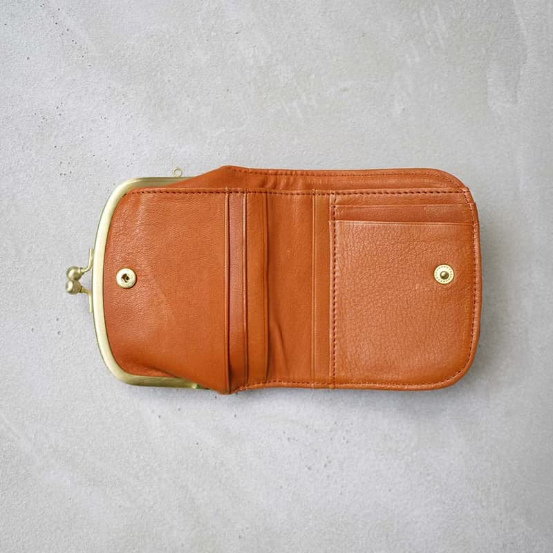 復刻記憶  典藏點點真皮珠扣式短夾Made in Japan by Un Signet