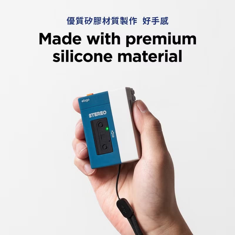 AirPods Pro 2卡帶播放器耳機殼-復古藍
