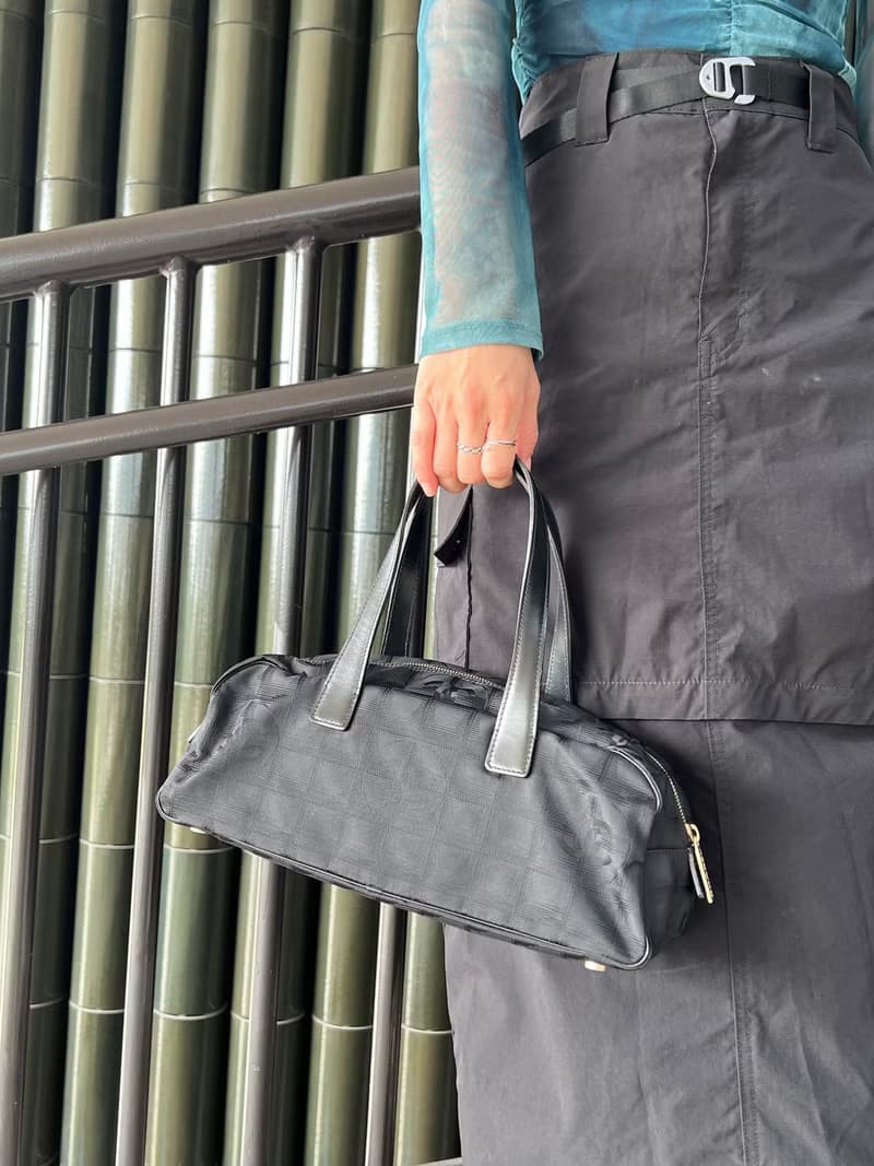 RARE TO GO 中古 | Chanel 織花LOGO手提袋 手袋 手挽袋 有貼有卡