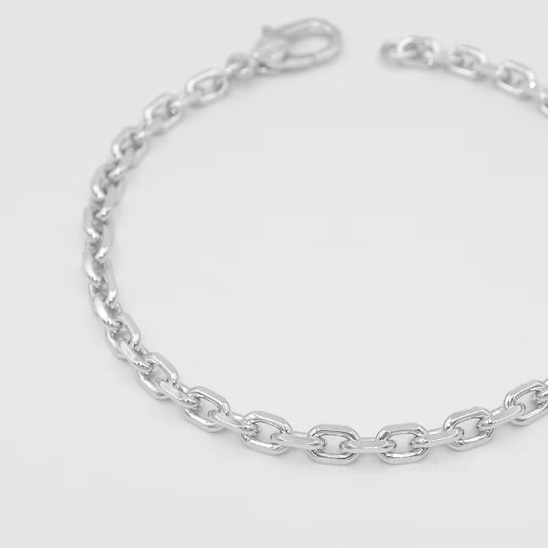 FREYA 4mm十字手鍊-925純銀手鍊 可碰水 不過敏 男女款手鍊 對鍊