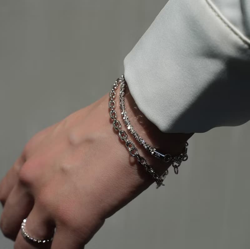 FREYA 4mm十字手鍊-925純銀手鍊 可碰水 不過敏 男女款手鍊 對鍊