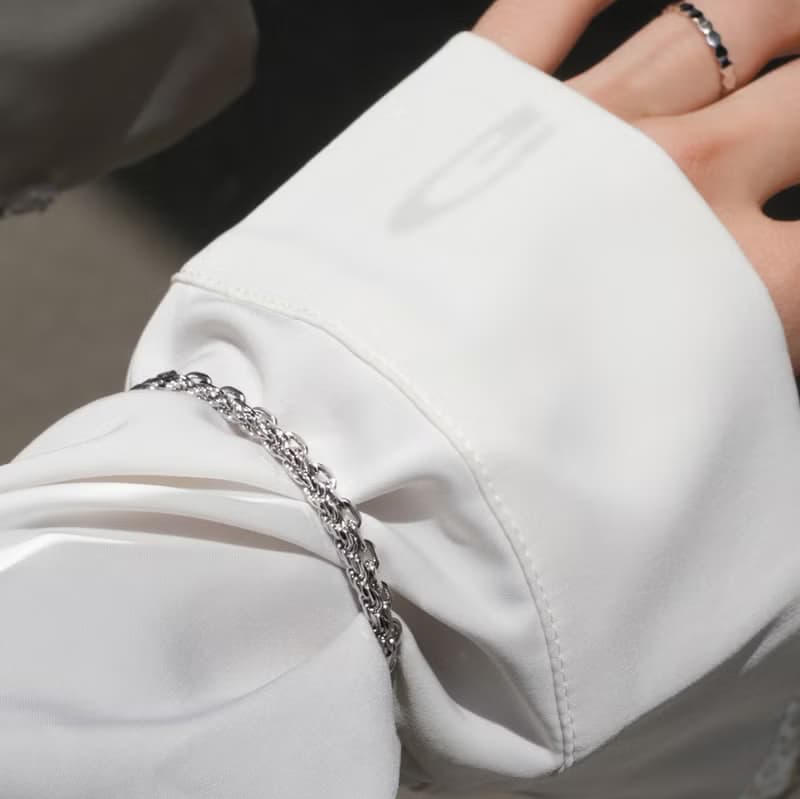 FREYA 4mm十字手鍊-925純銀手鍊 可碰水 不過敏 男女款手鍊 對鍊