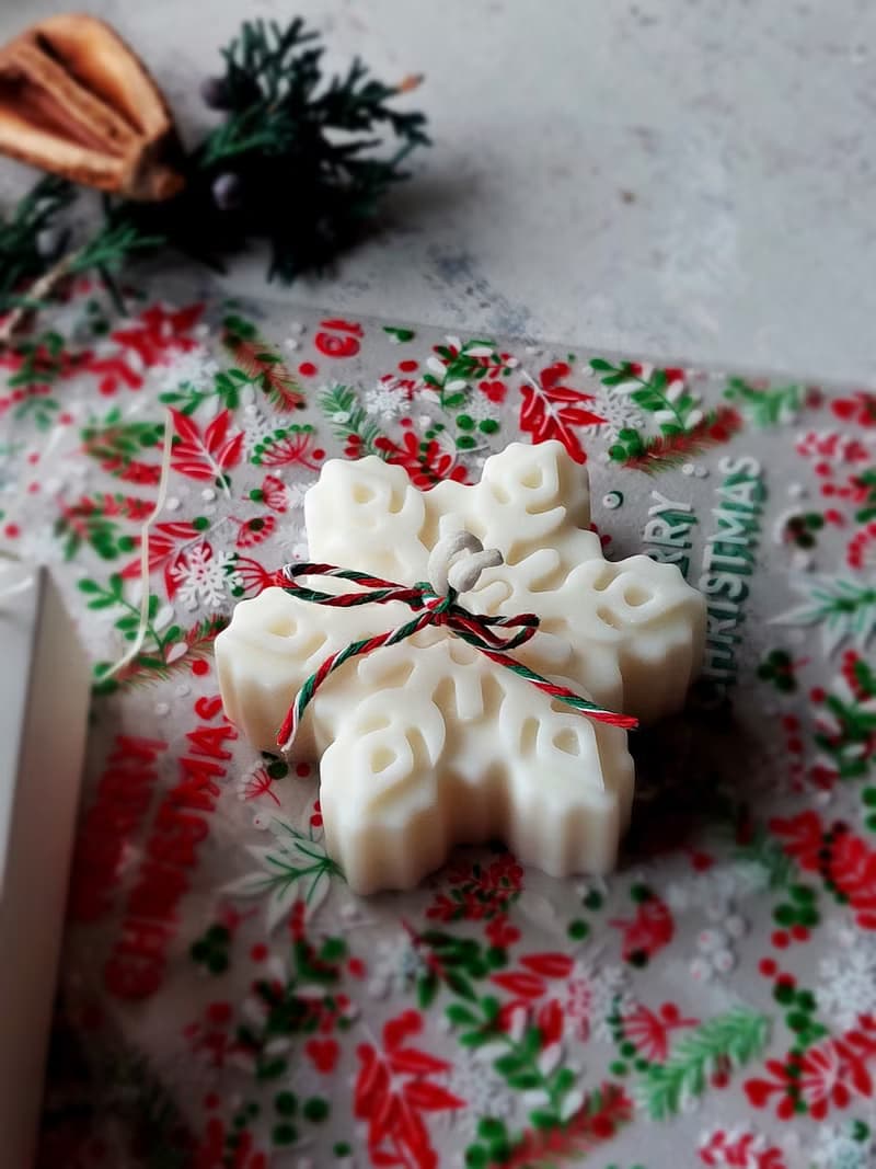 聖誕禮物 雪花蠟燭