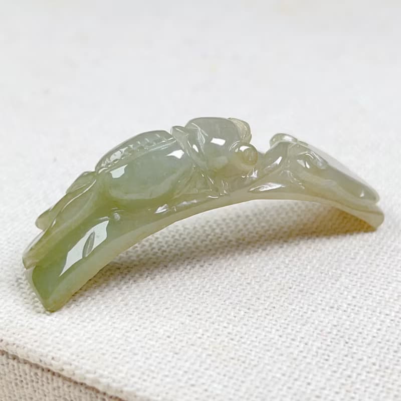 【願‧事事如意】冰種飄黃翡翠如意金魚|天然緬甸玉A貨翡翠 |送禮