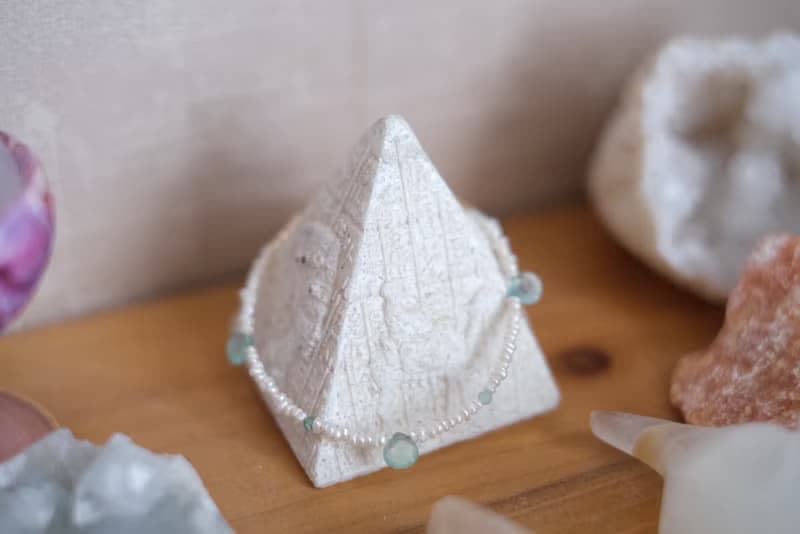 埃及系列 Siwa Salt Lake 錫瓦鹽湖 珍珠 天然石 手鍊
