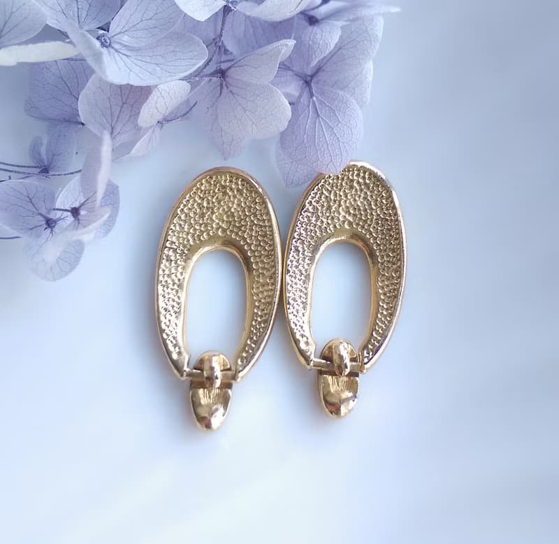 Vintage Jewelry 西洋古董飾品 黑色調 復古摩登優雅 針式耳環