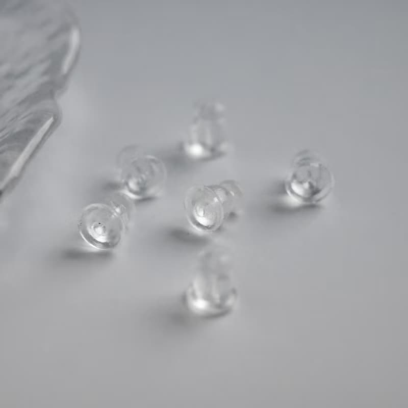 耳飾配件 | 矽膠耳環後塞/耳堵/耳塞 6入售 環保矽膠 耳環配件