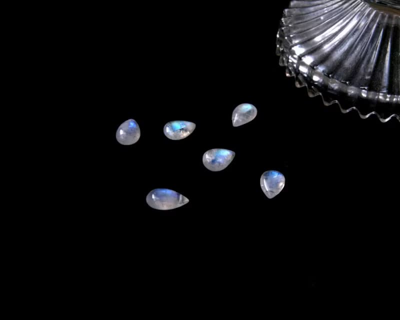 無垢 月光石項鍊 藍暈