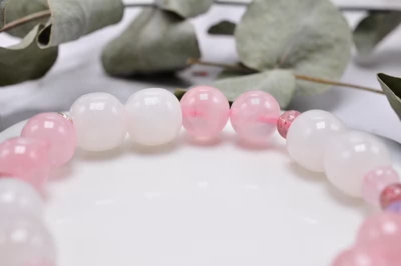 典藏原創 |粉紅泡泡-好桃花×好氣色|粉水晶/紫鋰雲母/和田玉藕粉