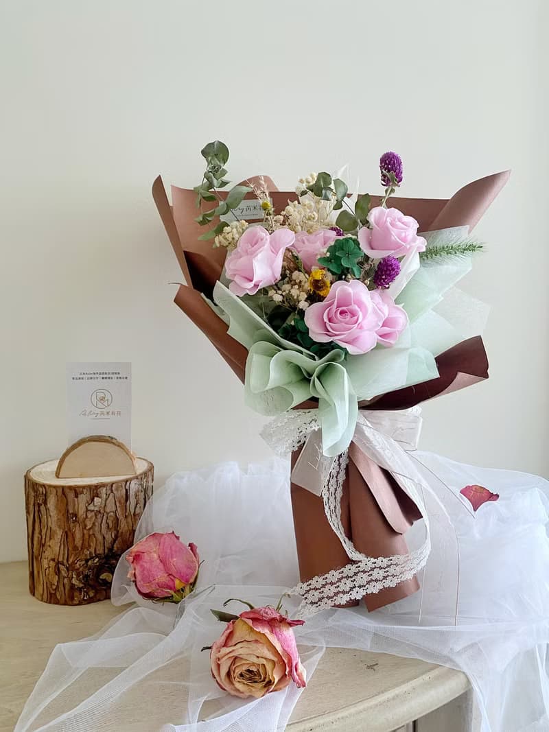 永生花/乾燥花/花束/快速出貨/現貨 巴黎優雅