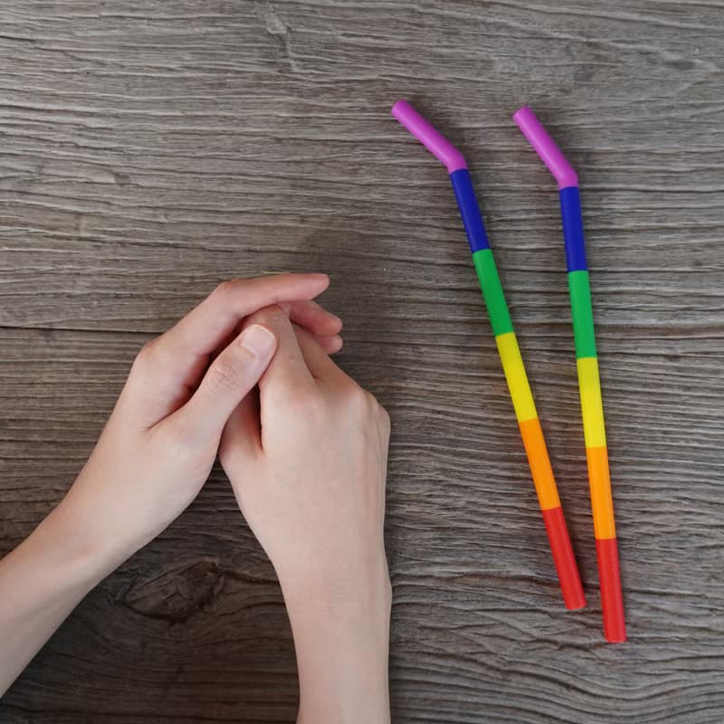 隨你PAD彩虹吸管 環保吸管 六色彩虹限定款-細款