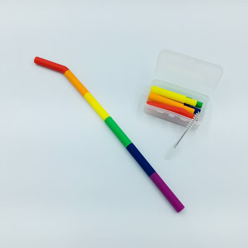 隨你PAD彩虹吸管 環保吸管 六色彩虹限定款-細款