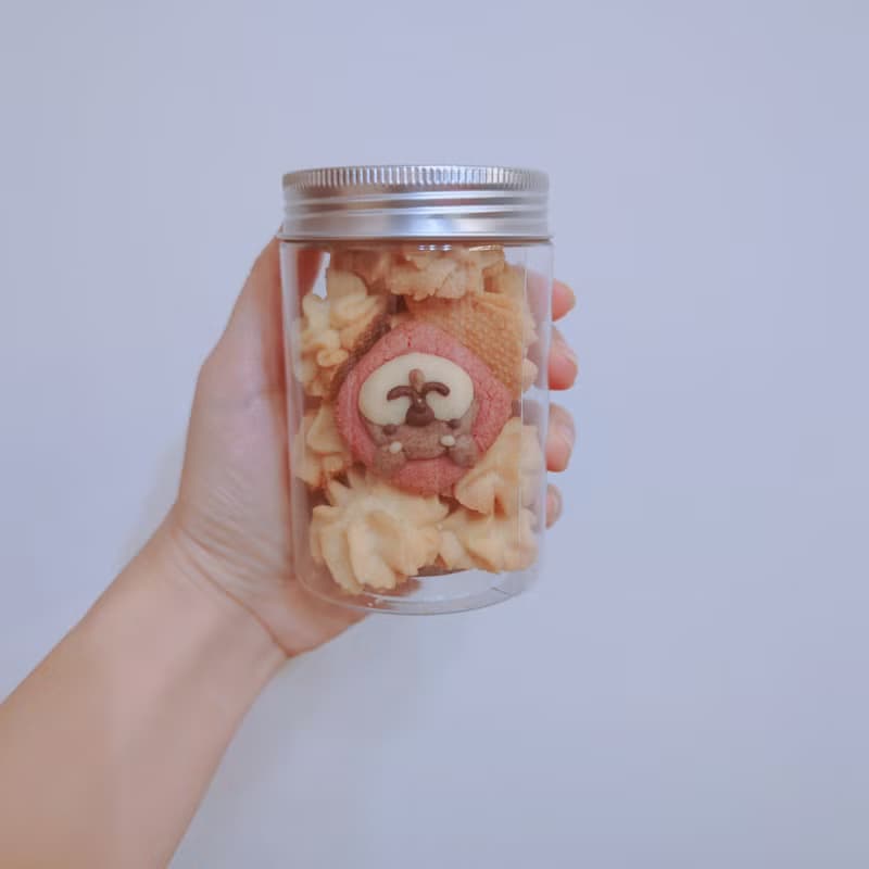 招柴進寶 柴犬春聯造型餅乾罐