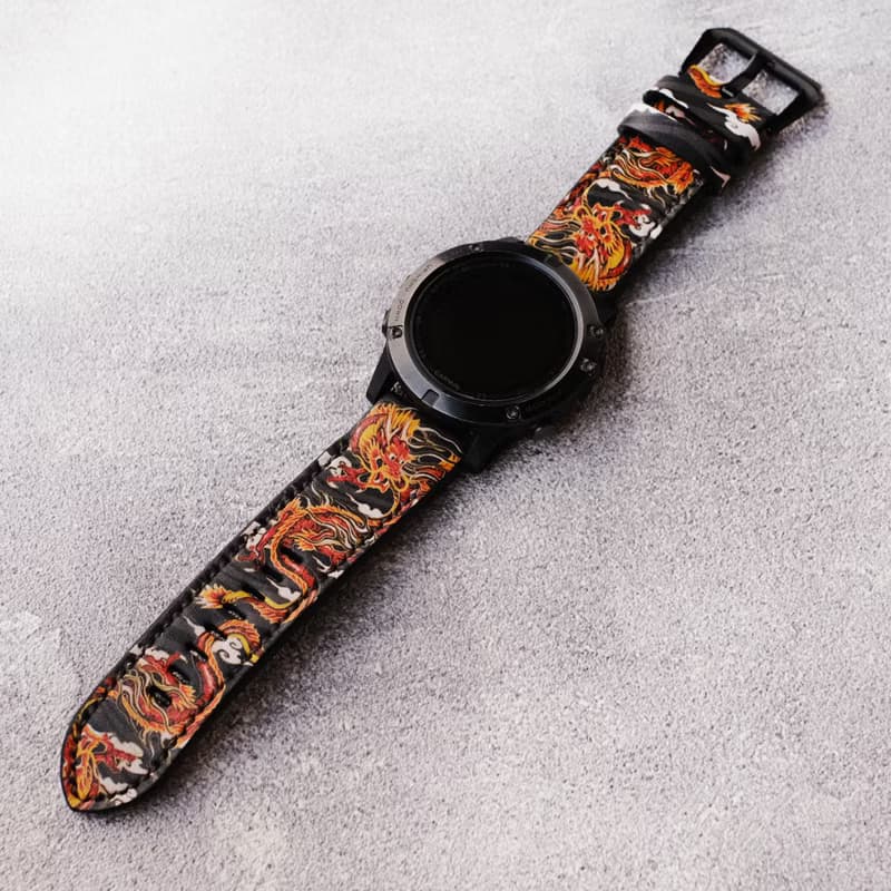Garmin Quick Fit Watch Band Custom Dragon  Art Design