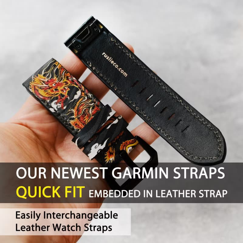 Garmin Quick Fit Watch Band Custom Dragon  Art Design