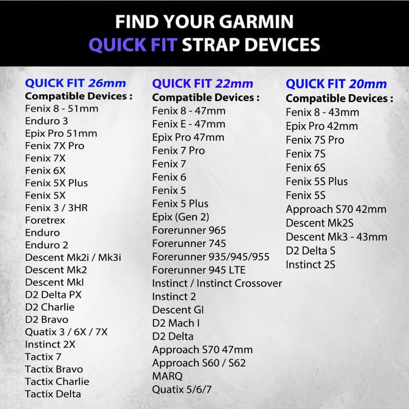Garmin Quick Fit Watch Band Custom Dragon  Art Design