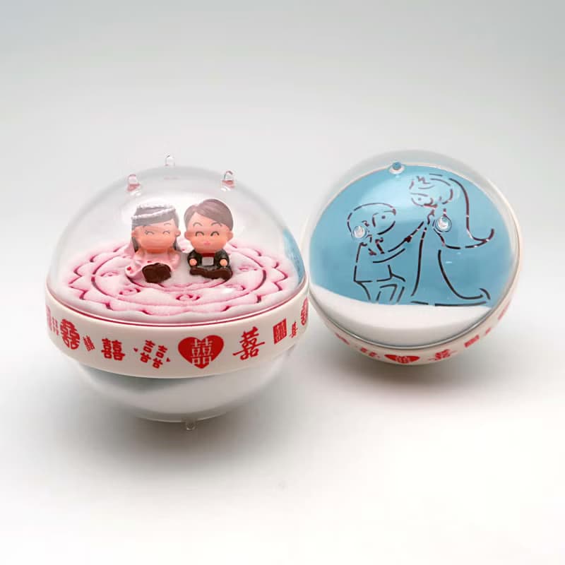 新郎新娘結婚沙漏/結婚伴手禮/情人節紀念禮物/雙喜/雙面沙漏