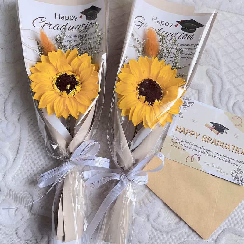 向陽祝福 畢業花束 向日葵花束 人氣爆款 畢業花 活動花束