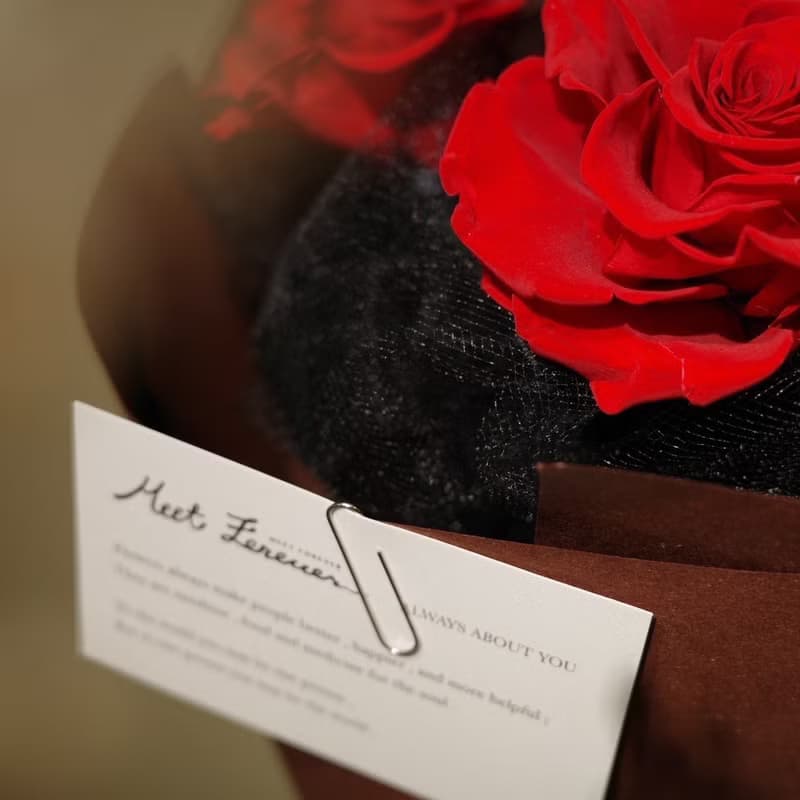 【遇見恆久】日本進口永生玫瑰愛的宣言玫瑰花束