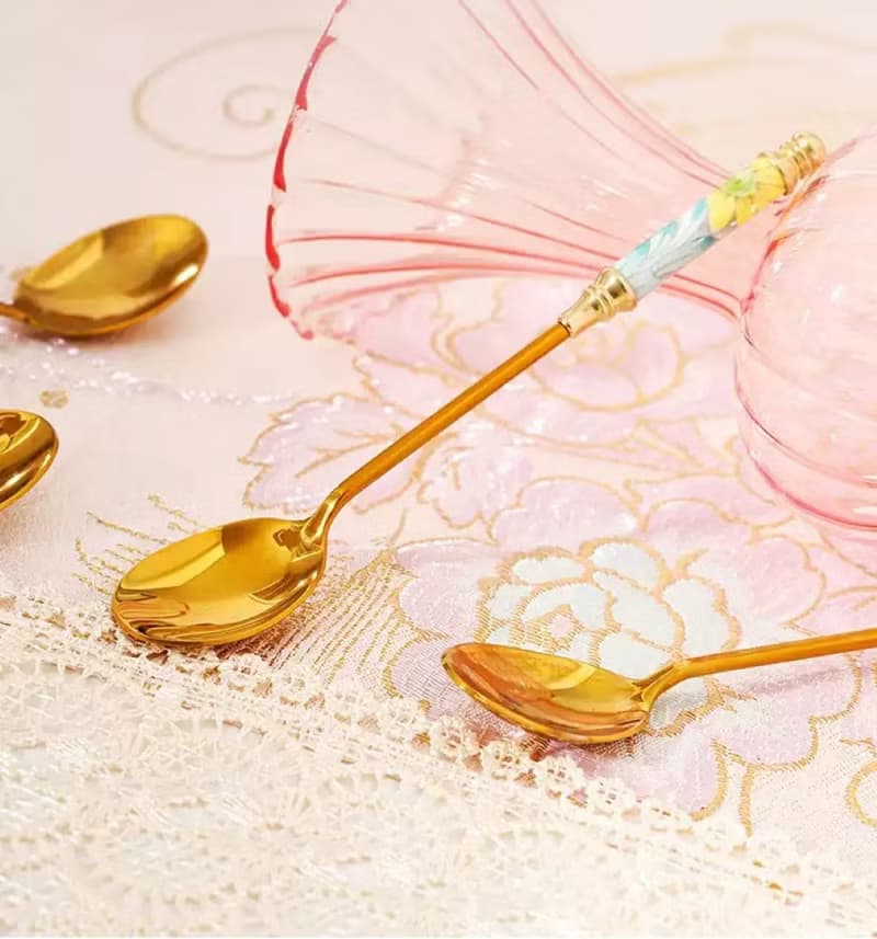 英國Aynsley 雛菊系列 骨瓷甜點小湯匙/攪拌匙2組入 4色任選