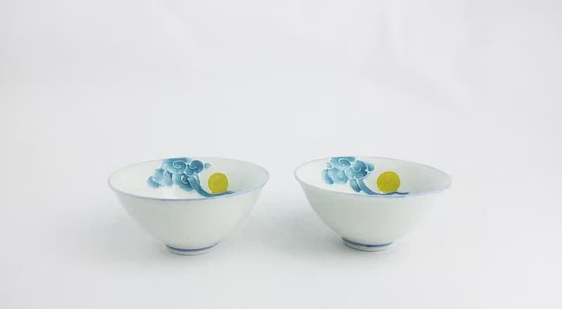 純手繪茶杯-雲上的月光對杯(大飲杯)
