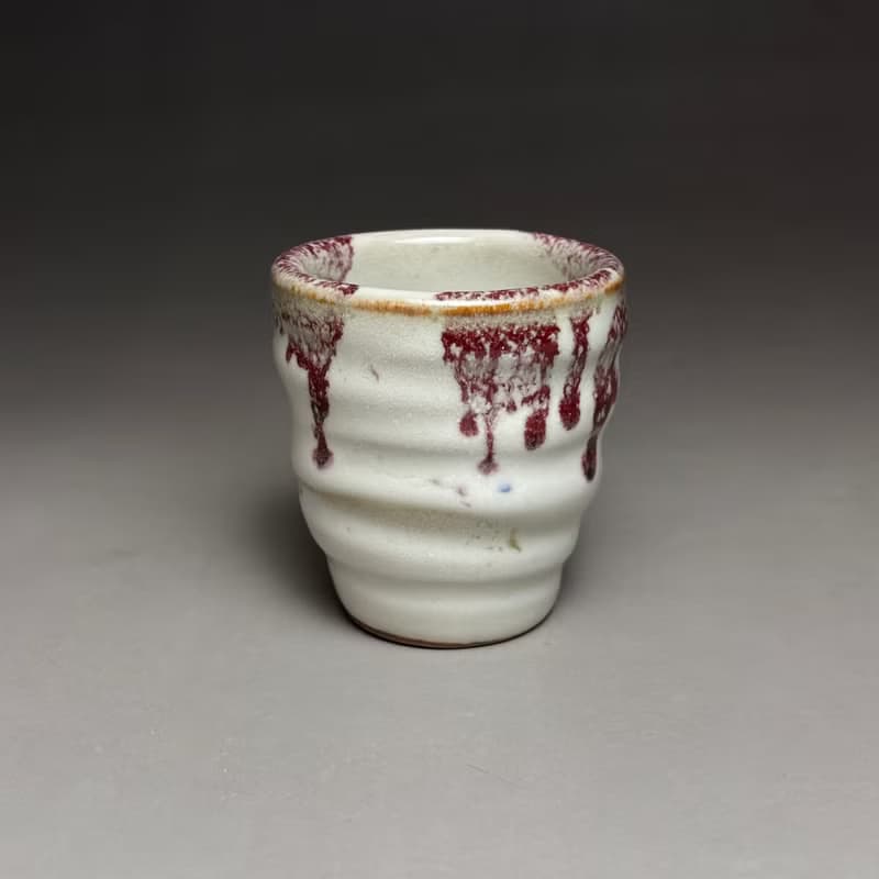 志野釉變飄雲茶杯 手工茶杯 45ml