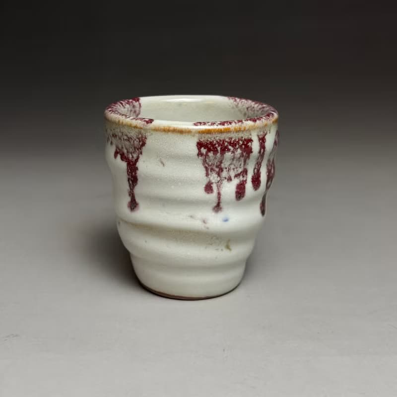 志野釉變飄雲茶杯 手工茶杯 45ml