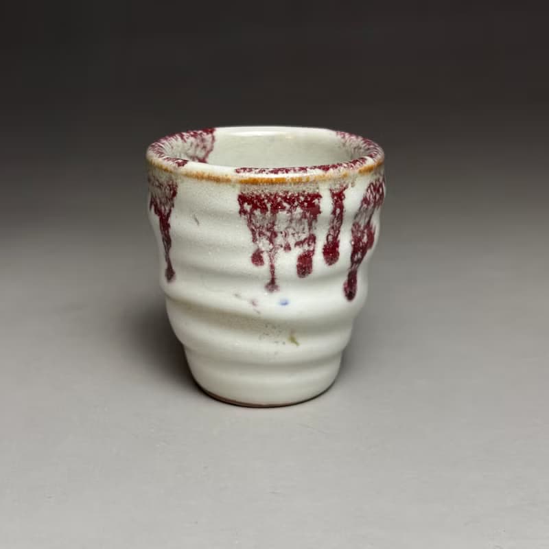 志野釉變飄雲茶杯 手工茶杯 45ml