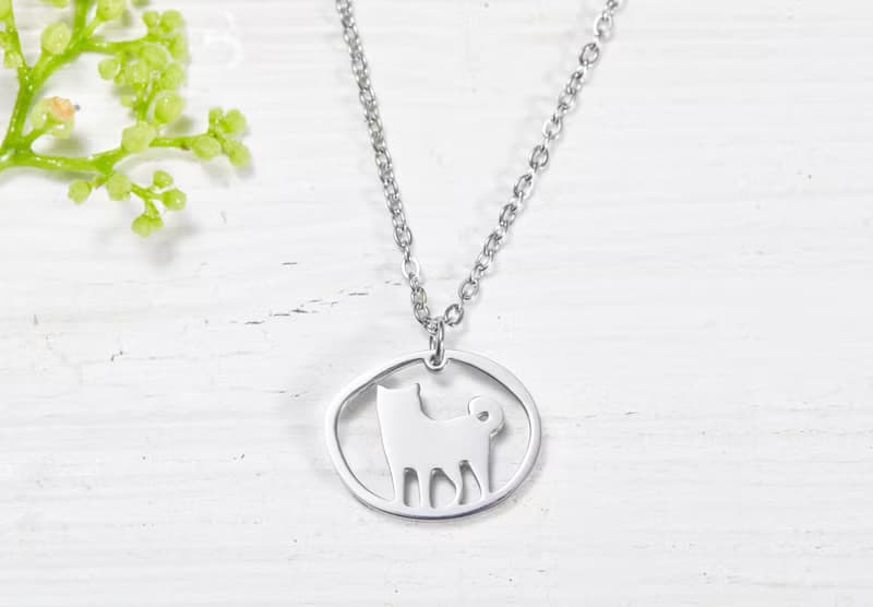 柴犬手鍊 - 狗狗小印章系列-抗敏醫療鋼