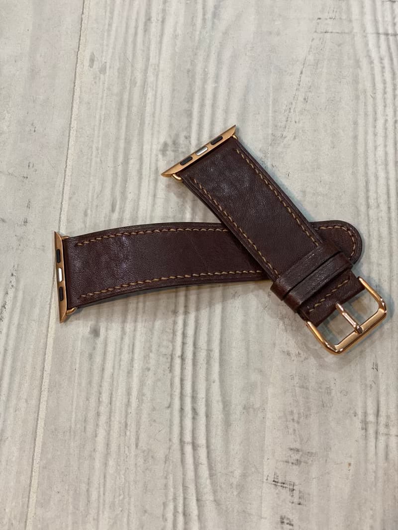 Apple Watch 錶帶 42/44 (義大利進口隕石紋皮革)