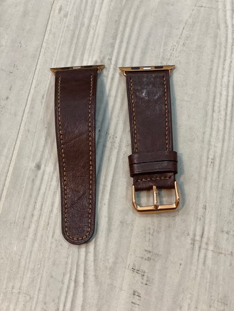 Apple Watch 錶帶 42/44 (義大利進口隕石紋皮革)