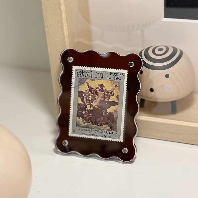 Manyu郵票磁鐵 油畫冰箱貼 基督禮物 盲盒買一送一