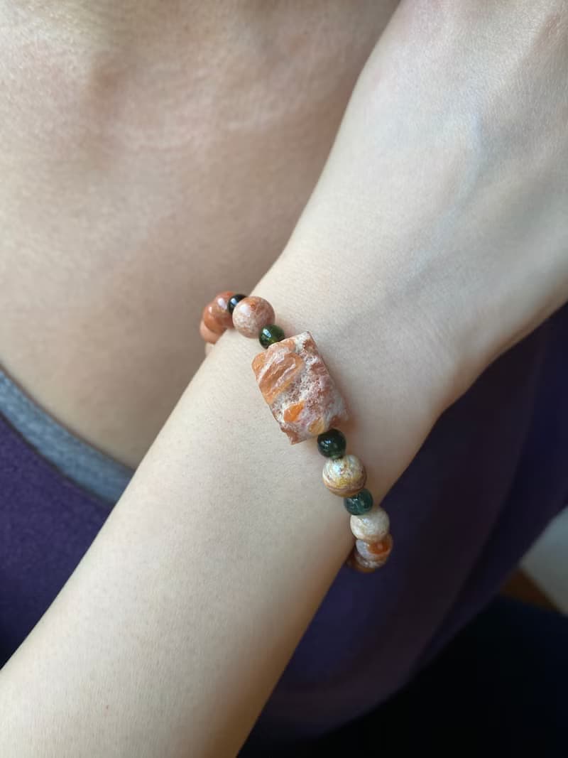 特殊珊瑚玉碧璽手鍊手串