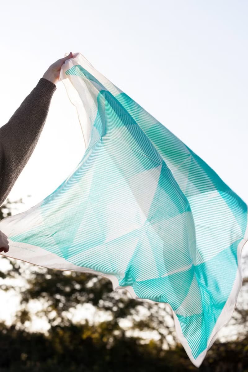 Folded Paper Green & レザーストラップセット