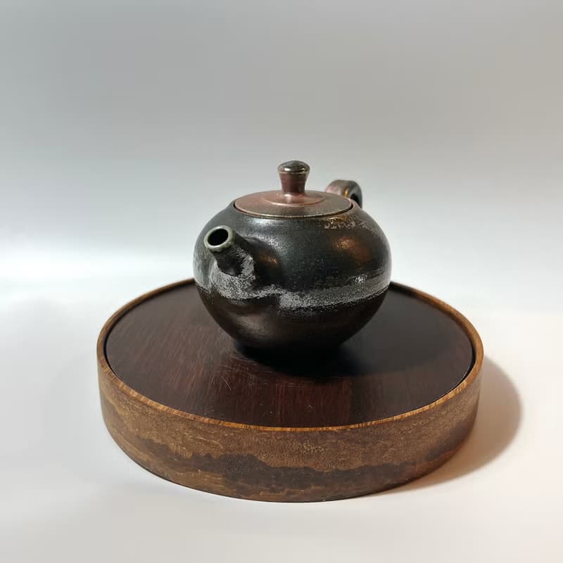 柴燒古樸落灰金彩茶壺 / 個人150cc小壺  / 小平凡手作