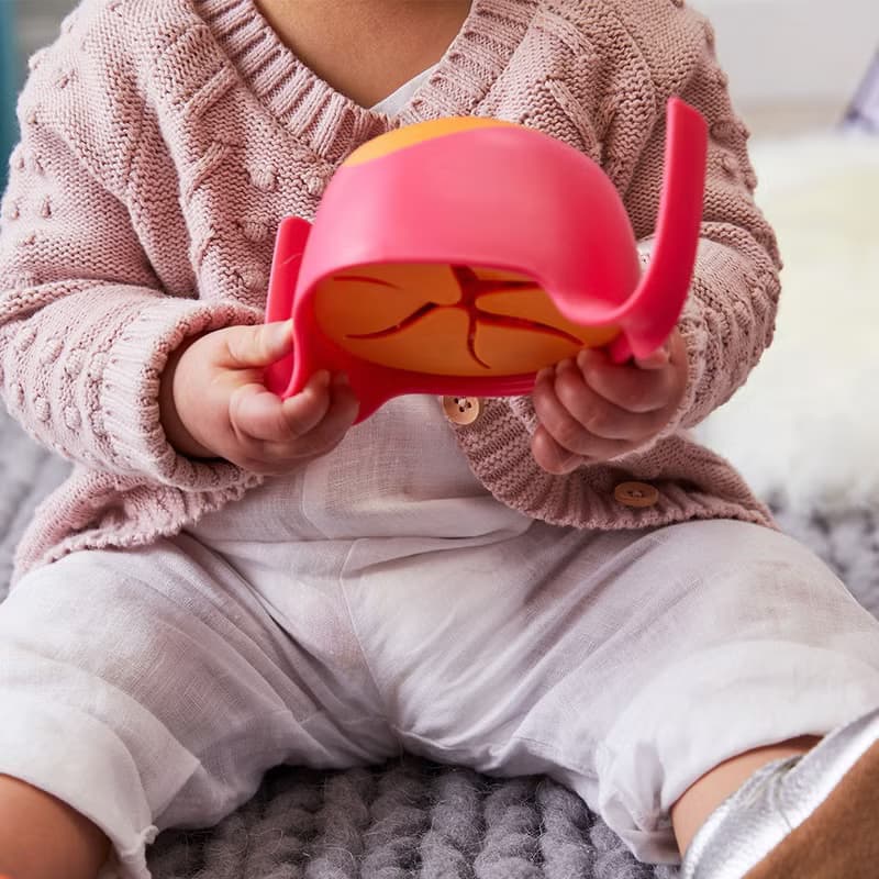 b.box 專利吸管三用碗(草莓粉)