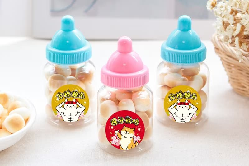 考試祝福All pass小禮物 小奶瓶 (小饅頭餅乾)