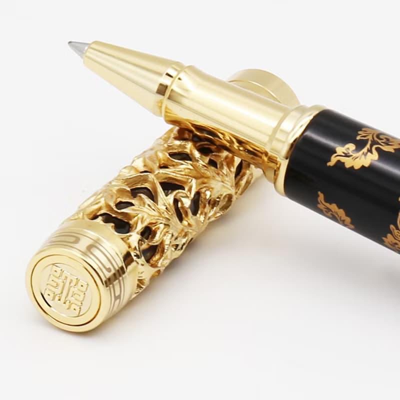 ARTEX x 故宮 金番花鋼珠筆 黑金、米玫金-亮面烤漆款