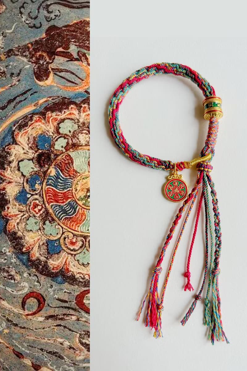 春秋原創 | 鴻運 | 琺琅彩沙金 全手工編繩 | 藏式吉祥手繩