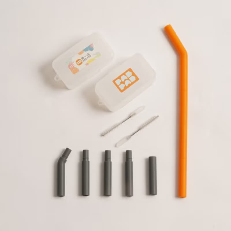 隨你PAD兒童食品級環保吸管 可長可短-細款 (共10色)