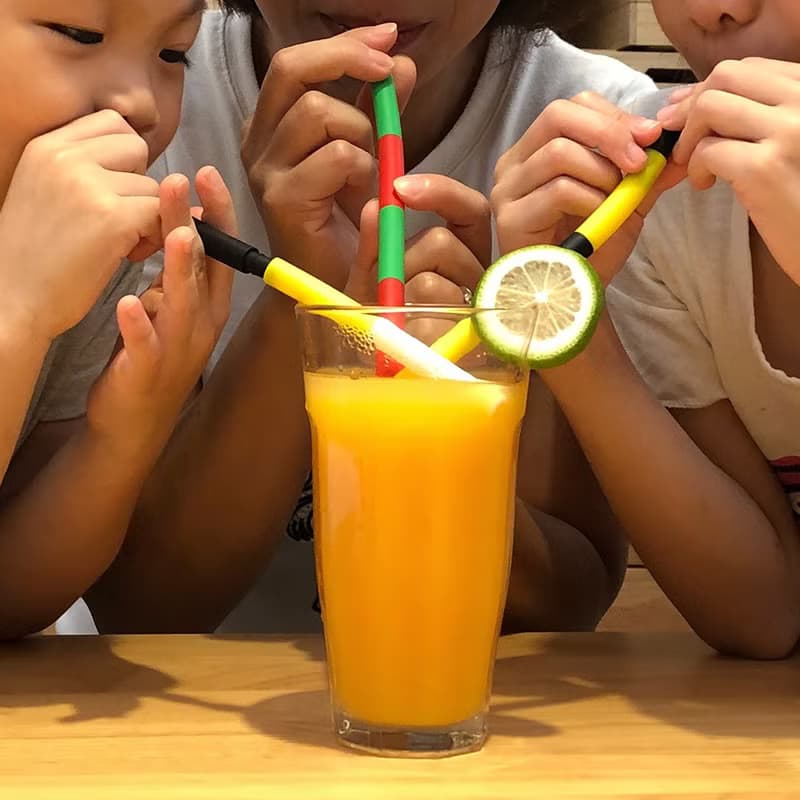 隨你PAD兒童食品級環保吸管 可長可短-細款 (共10色)