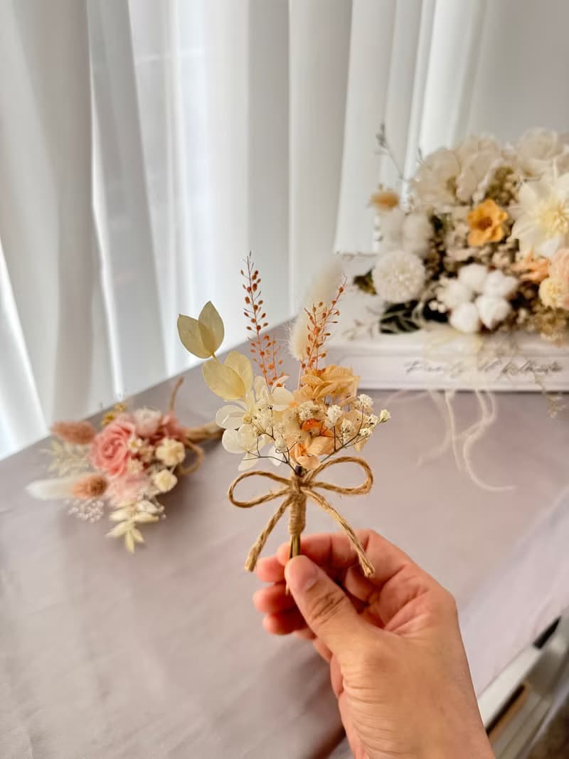 永生花小花束 婚禮小花束 婚禮小禮物