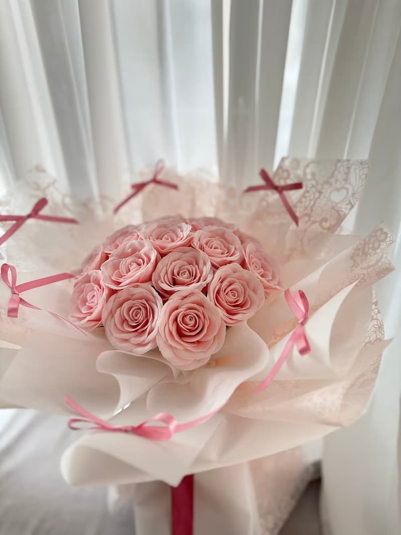 香氛花束 蘇醒花 玫瑰花