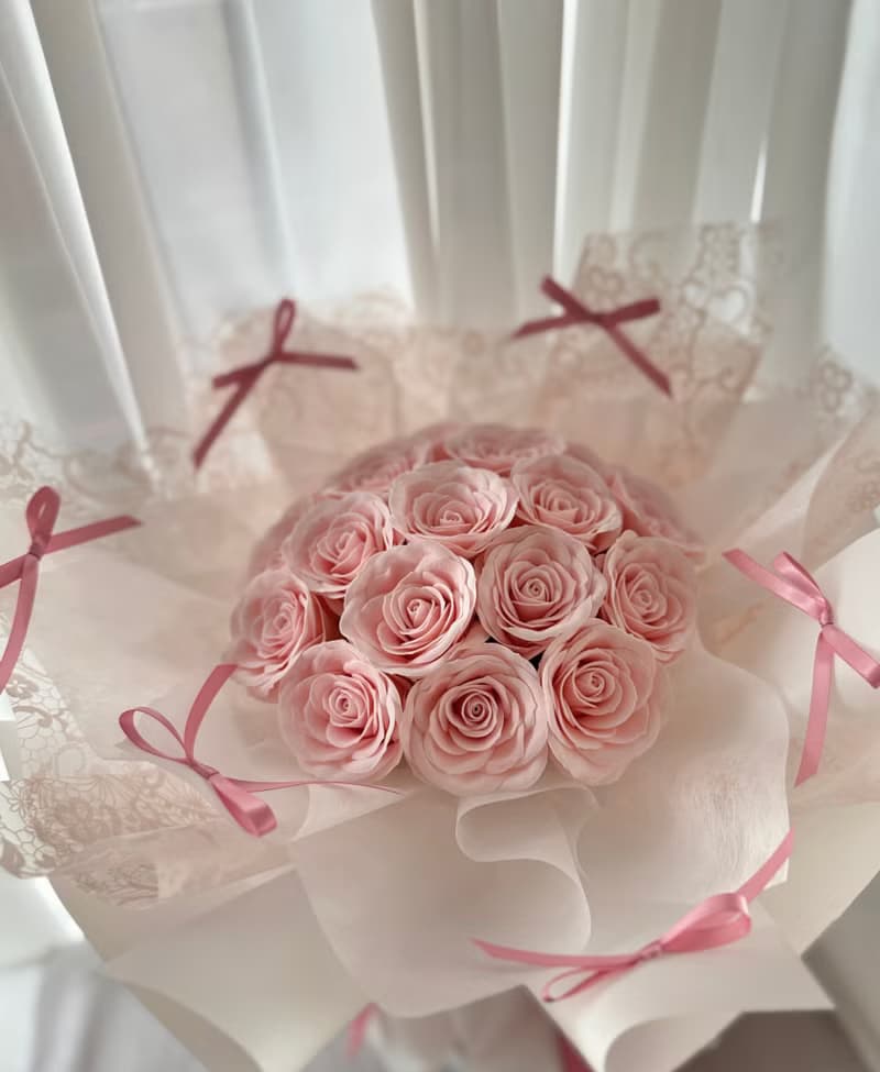 香氛花束 蘇醒花 玫瑰花